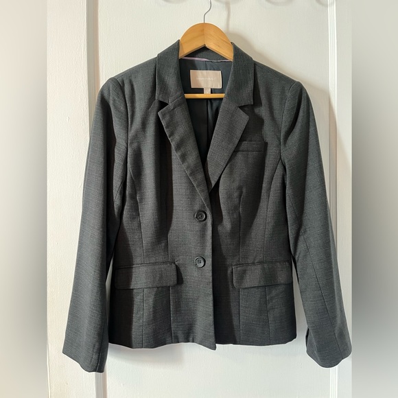 Dark Grey Banana Republic Blazer - 10 Petite - Picture 1 of 4
